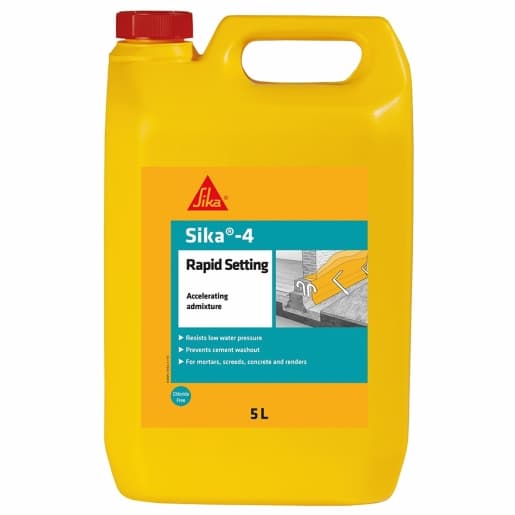 Sika 4 Rapid Setting Liquid Admixture 5L