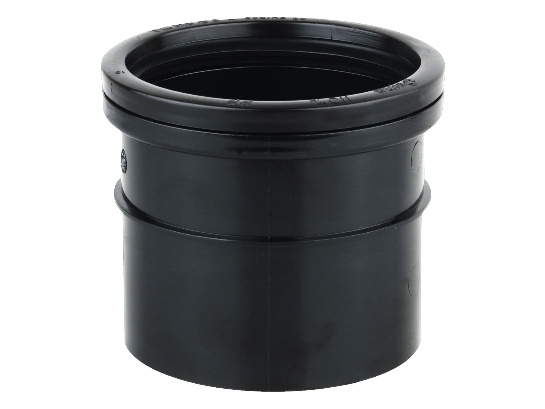 Wavin OsmaSoil S/SW single socket coupler 110mm black