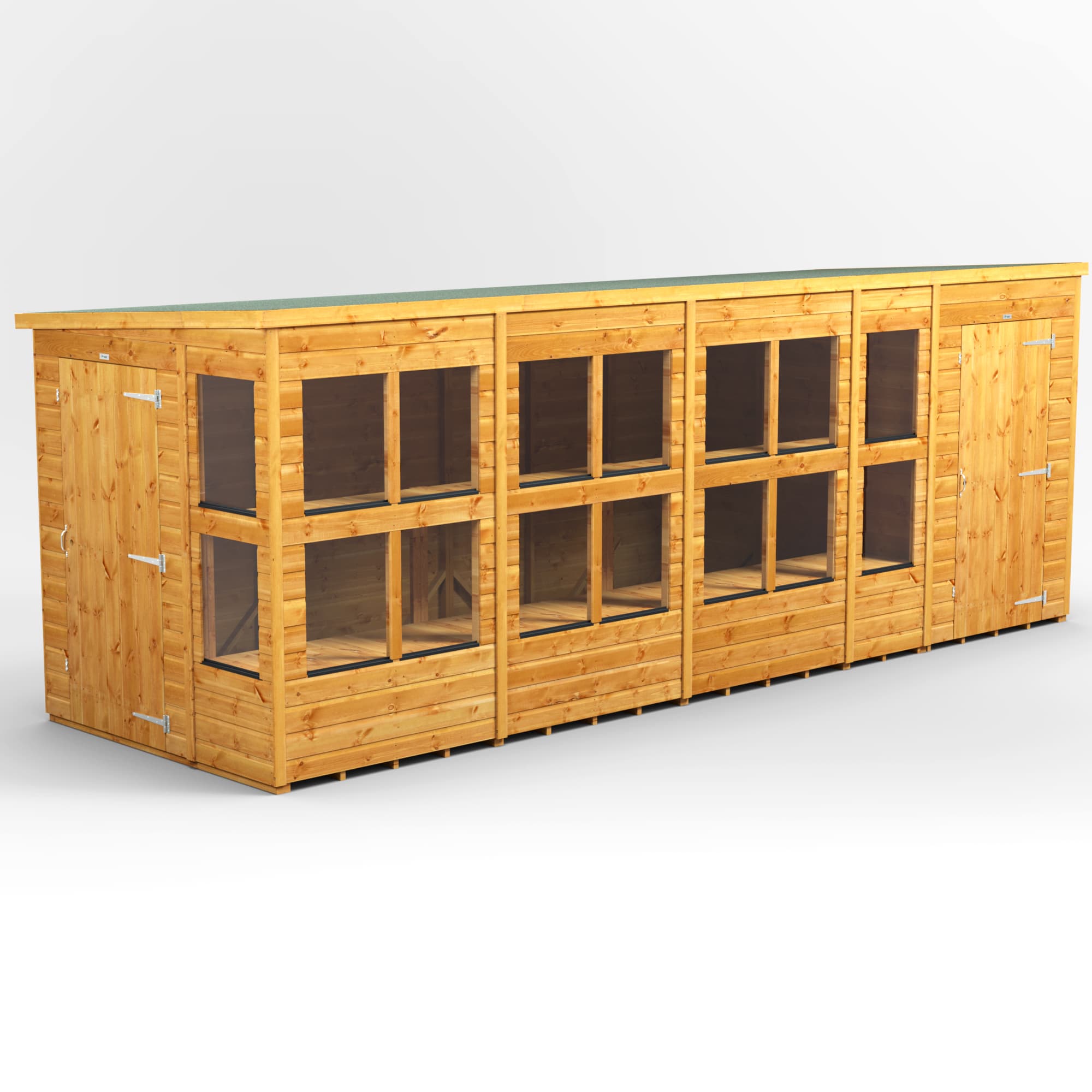 Powersheds 18 x 6 Power Pent Potting Shed With 4ft Side Store