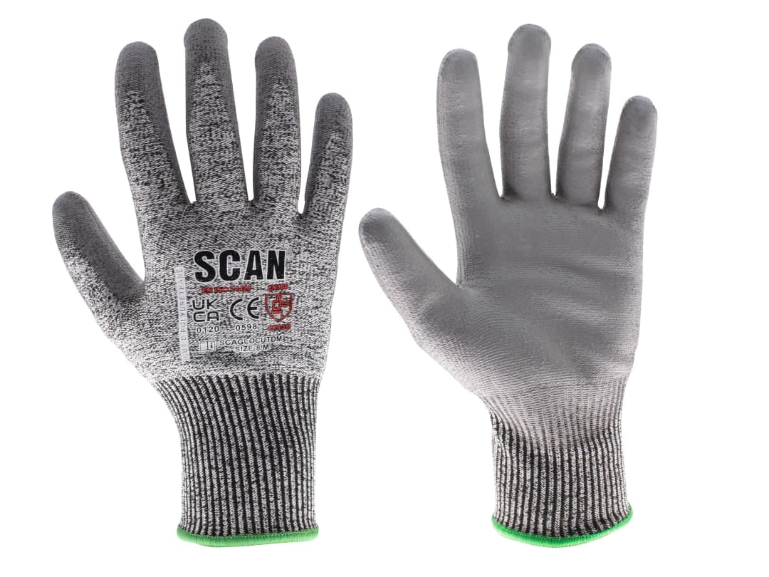 Scan PU Palm Cut D Gloves - XXL (Size 11) PES3353