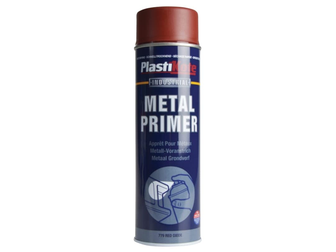 PlastiKote Industrial Primer Spray Red Oxide 500ml 447779