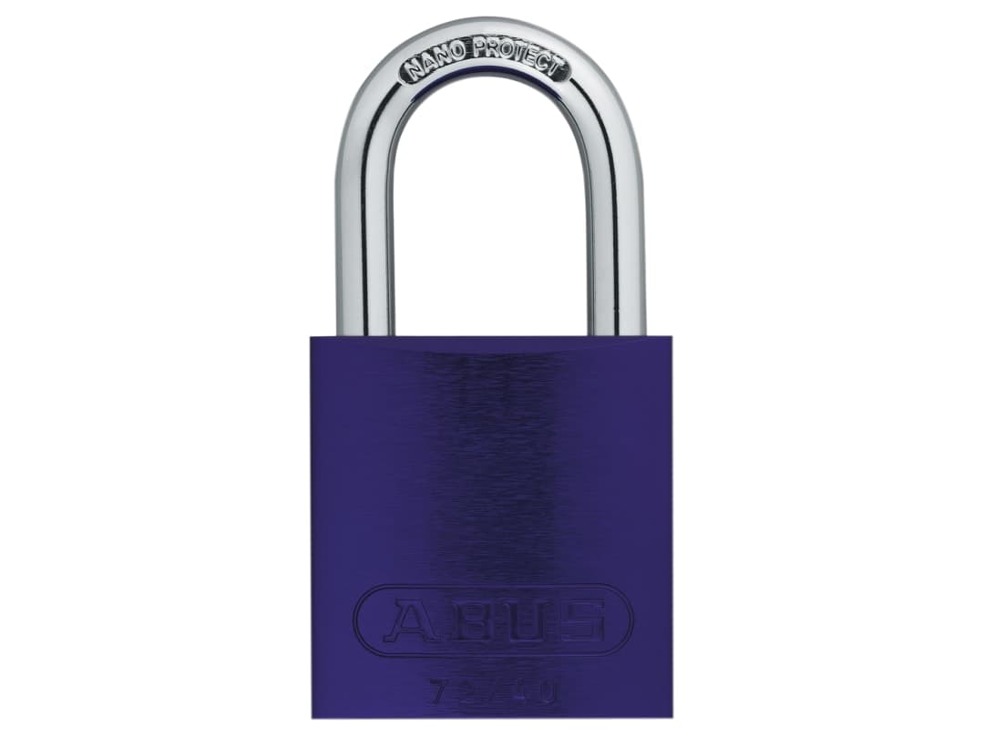 ABUS Mechanical 72/40mm Aluminium Padlock Violet Keyed Alike TT04072 10045242-01
