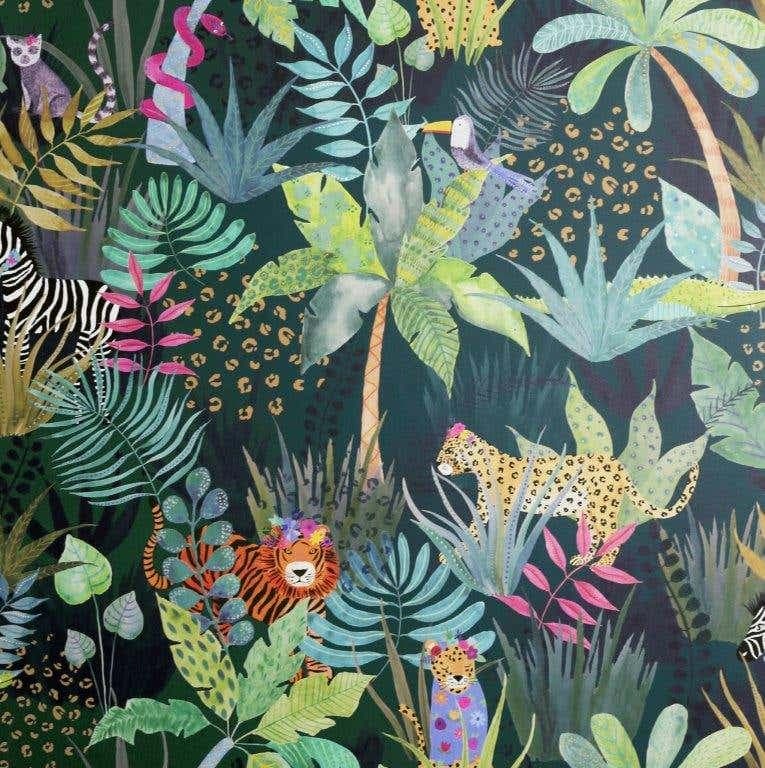 Hidden Jungle Multi Wallpaper - 1005 x 53cm