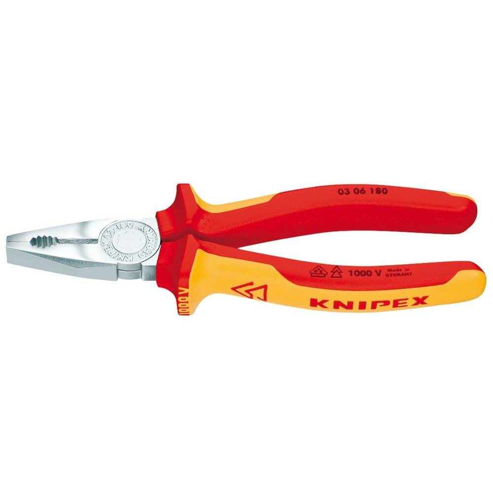 Knipex 81204 03 06 180 Sbe Fully Insulated Combination Pliers 180Mm each