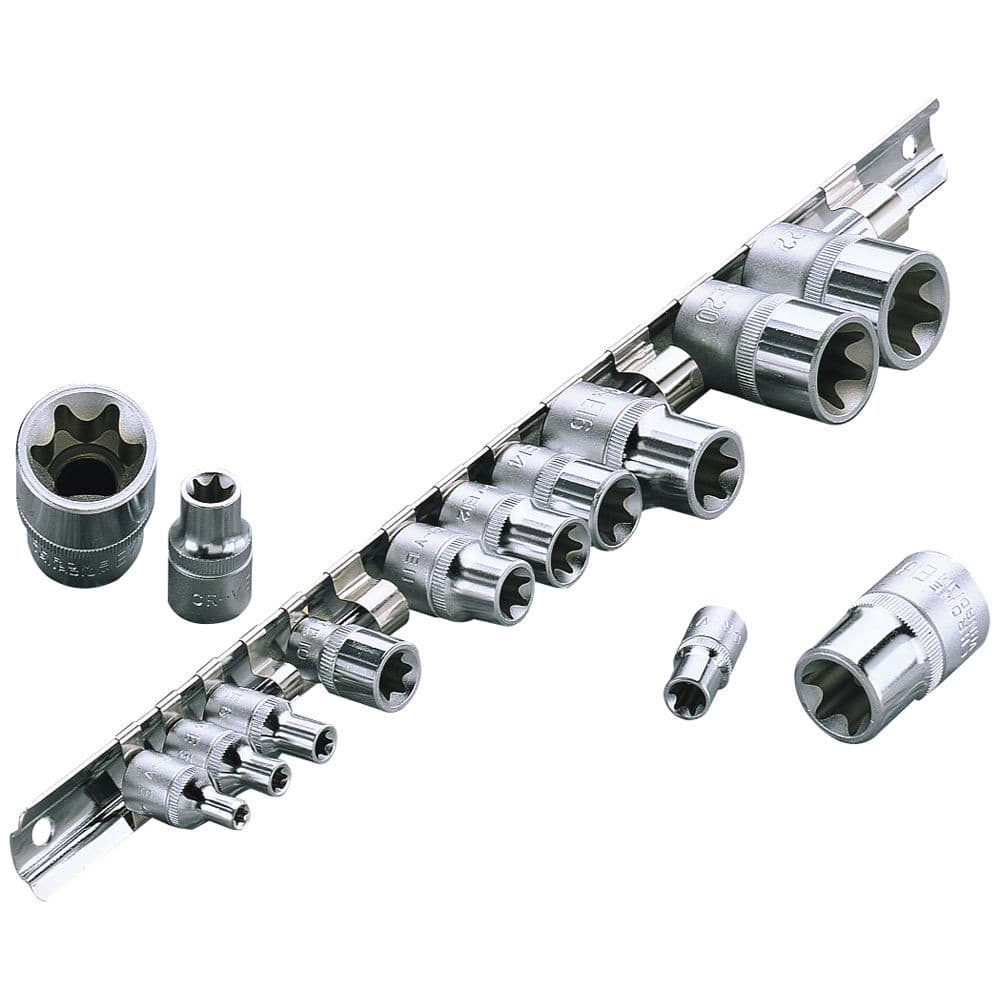 Clarke 1700778 Pro372 14 Piece Torx Socket Set