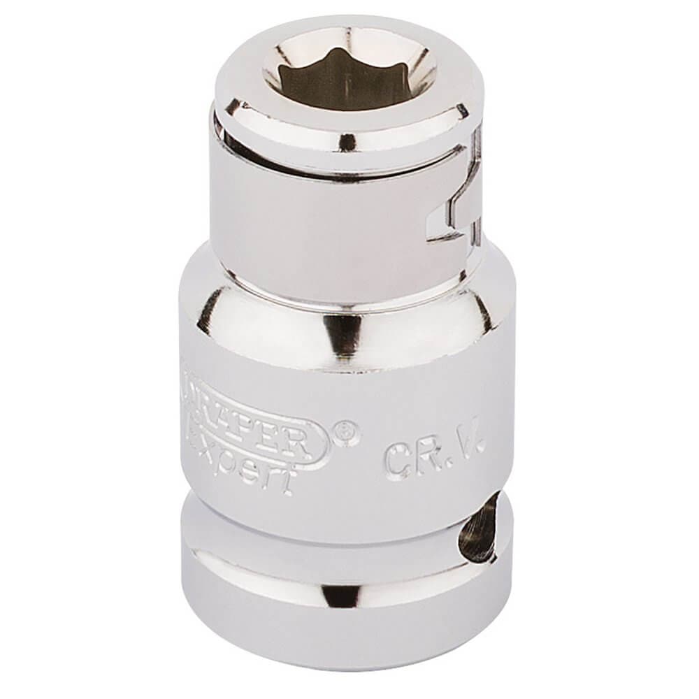 Draper Expert 16810 Screwdriver Bit Holding Socket 1/2in Sq. Dr. X 5/16in Hexagon each