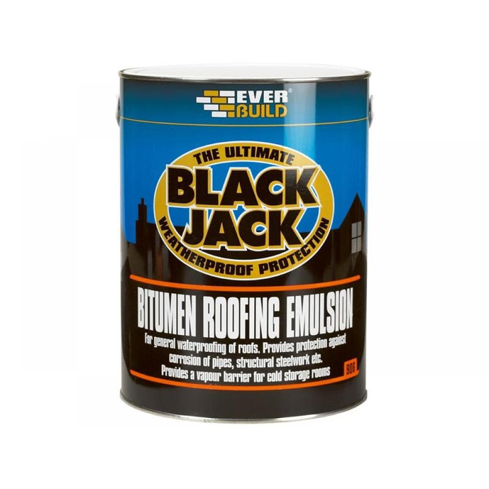 Everbuild Sika 487001 Black Jack® 906 Bitumen Roofing Emulsion 5 Litre