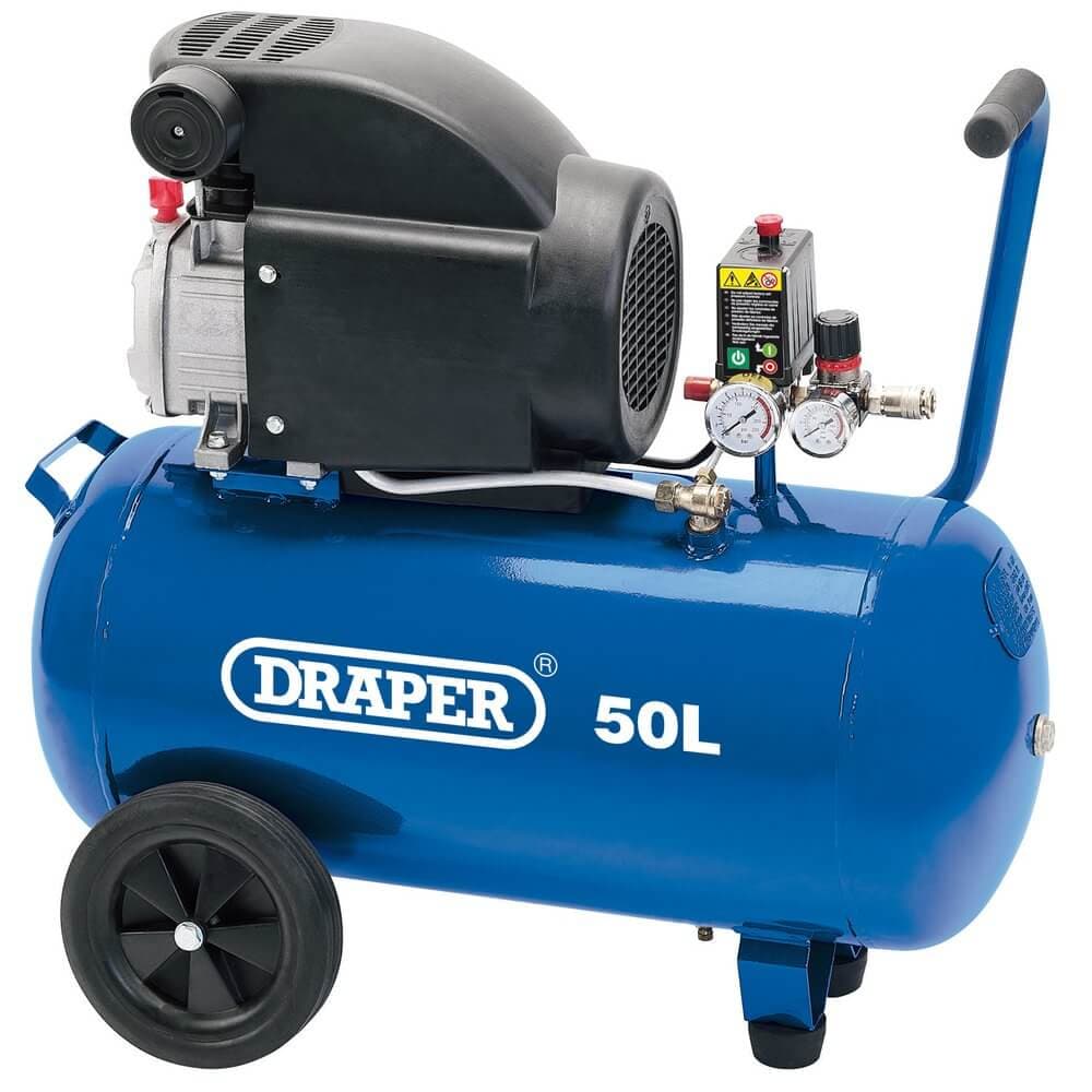 Draper 24981 Direct Drive Oiled Air Compressor 50L 1.5Kw each