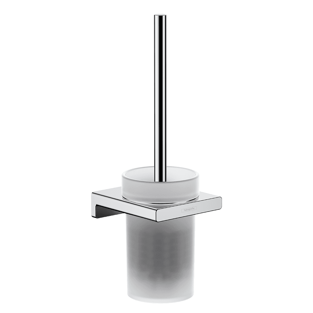 Hansgrohe AddStoris Toilet brush holder wall-mounted - Chrome / Matt Glass - 41752000