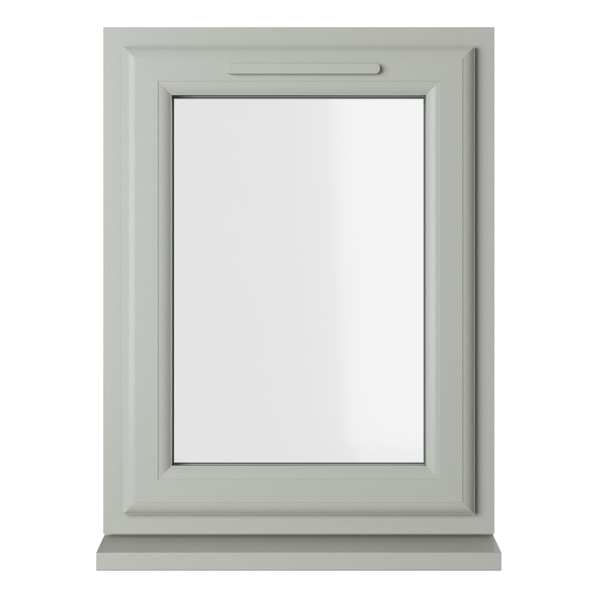 Crystal Double Glazed uPVC Window Agate/White Right Hung 820mm x 610mm Clear