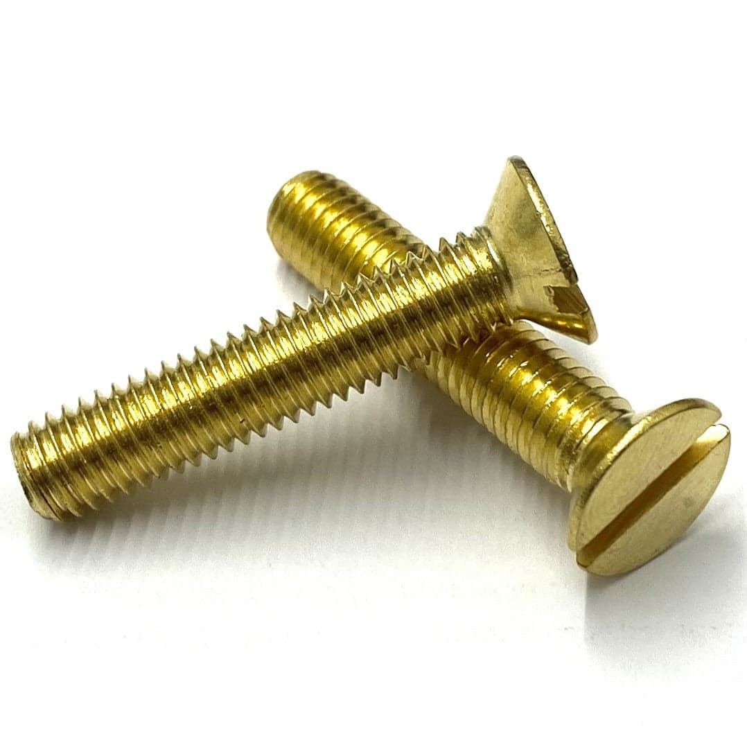 M4 Brass Slot Countersunk Screw DIN963
