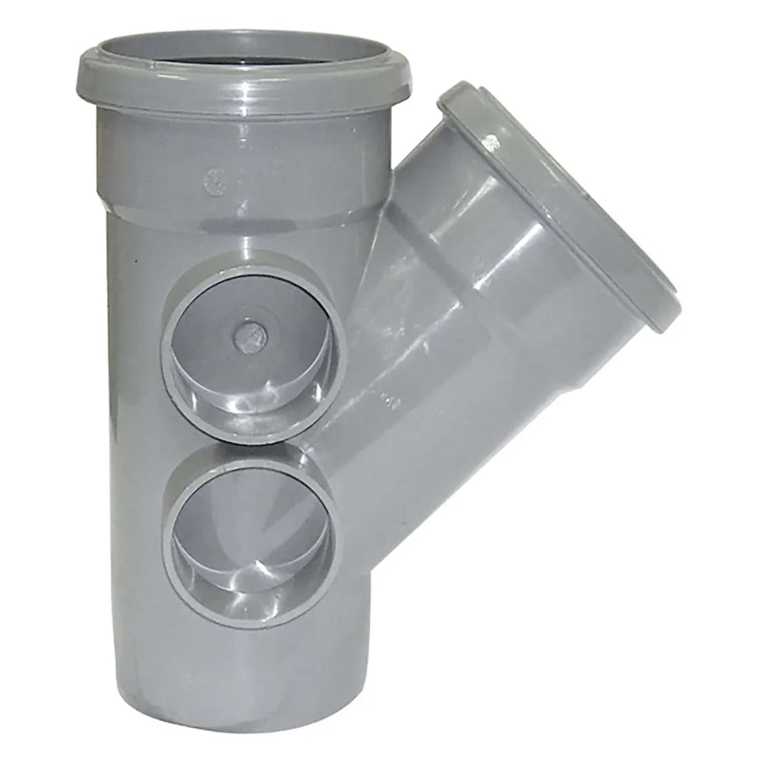 Double Socket 135 Deg. Branch 110Mm Grey Soil Sp210G