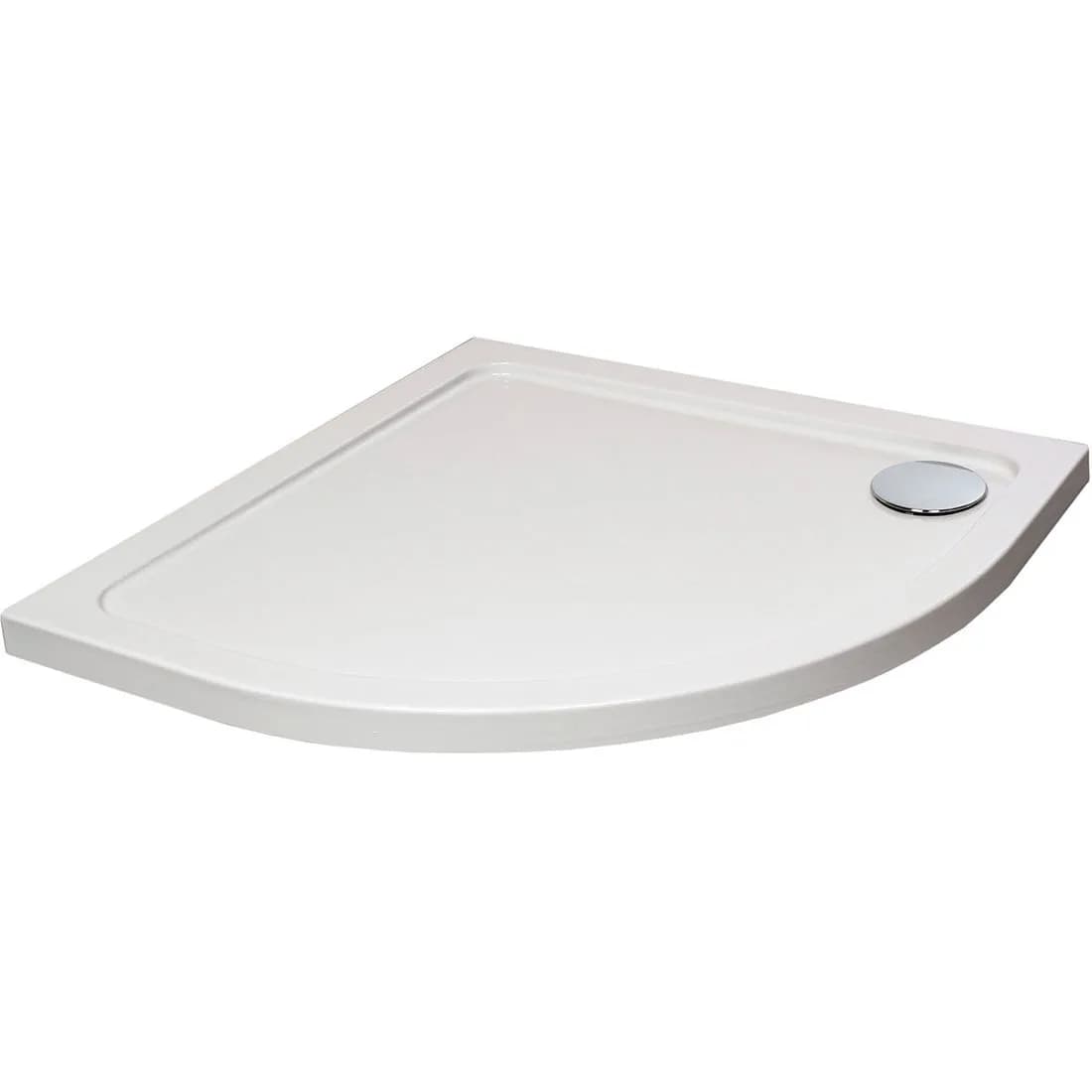 Shower Tray 800Mm Quadrant Low Profile Abs White
