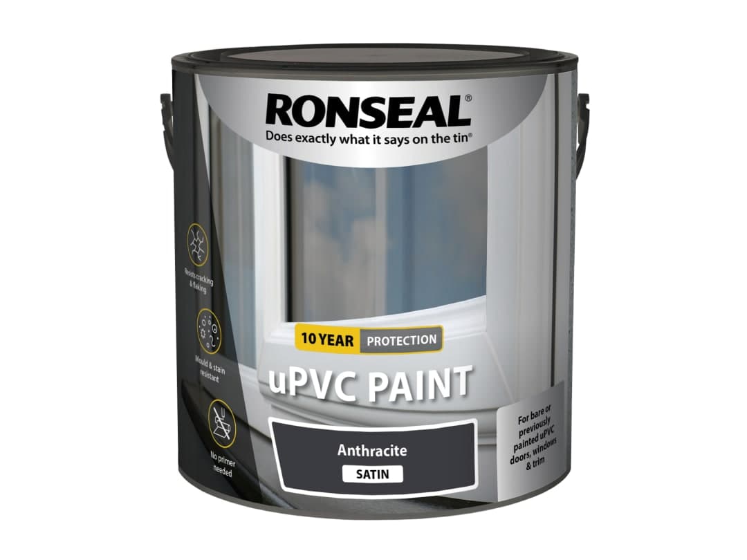 Ronseal uPVC Paint Anthracite Satin 2.5 litre 39401