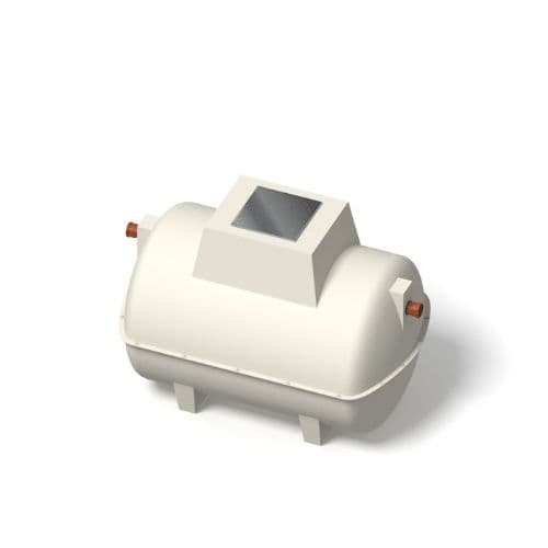 Marsh ENSIGN ULTRA 6 Person Sewage Treatment Plant with Pressure Switch Beacon Alarm & 500mm Riser & 200mm AVR Unit - Gravity Outlet