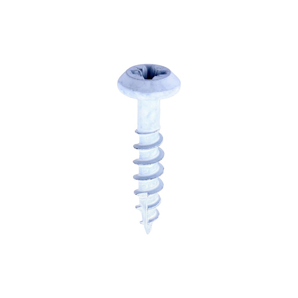 Timco Rainwater Screws - Pz - Low Profile Pan - Exterior - White Box 400 50025CLARWBX