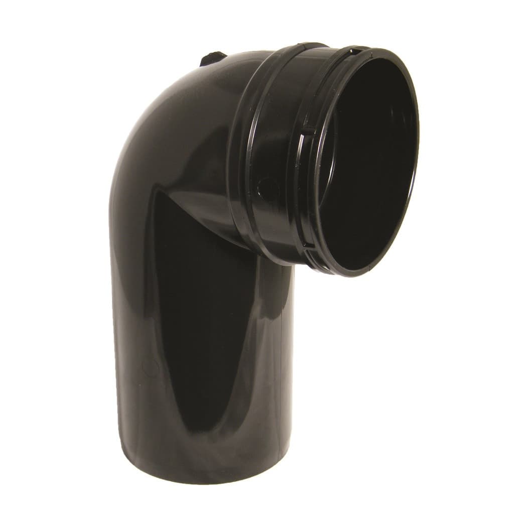 Floplast 110Mm Black 90*Bend-Skt/Spg SS168B