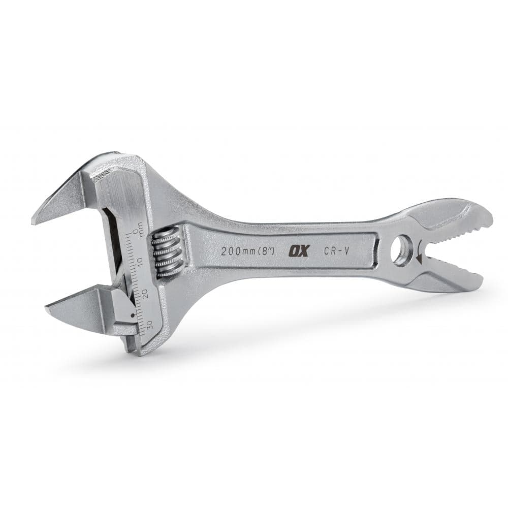 Ox Tools OX-P560208 Ox Pro Slim-Jaw Adjustable Wrench 200Mm/8” EA