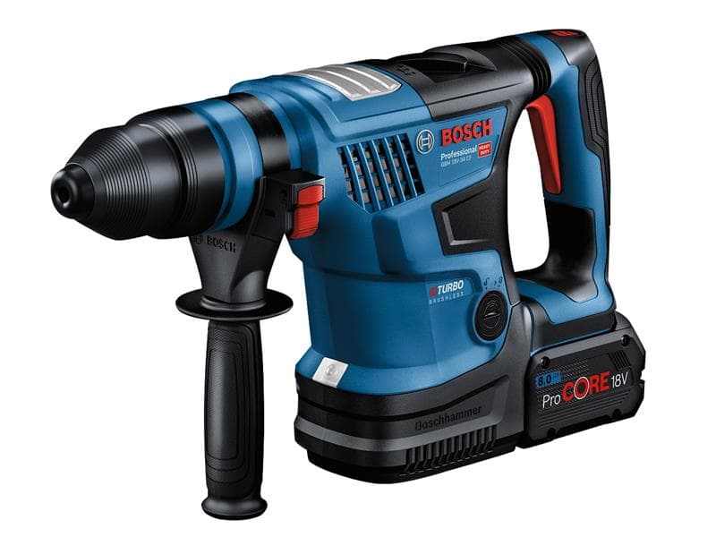 Bosch 0611914072 Gbh 18V-34 Cf Pro Biturbo Sds-Plus Rotary Hammer 18V 2 X 8.0Ah Procore18V Li-Ion