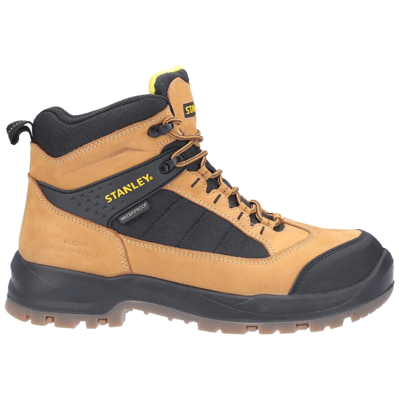 Leather Waterproof Pad Top Lace Up Safety Boot Honey Size 12 30056-51018-10
