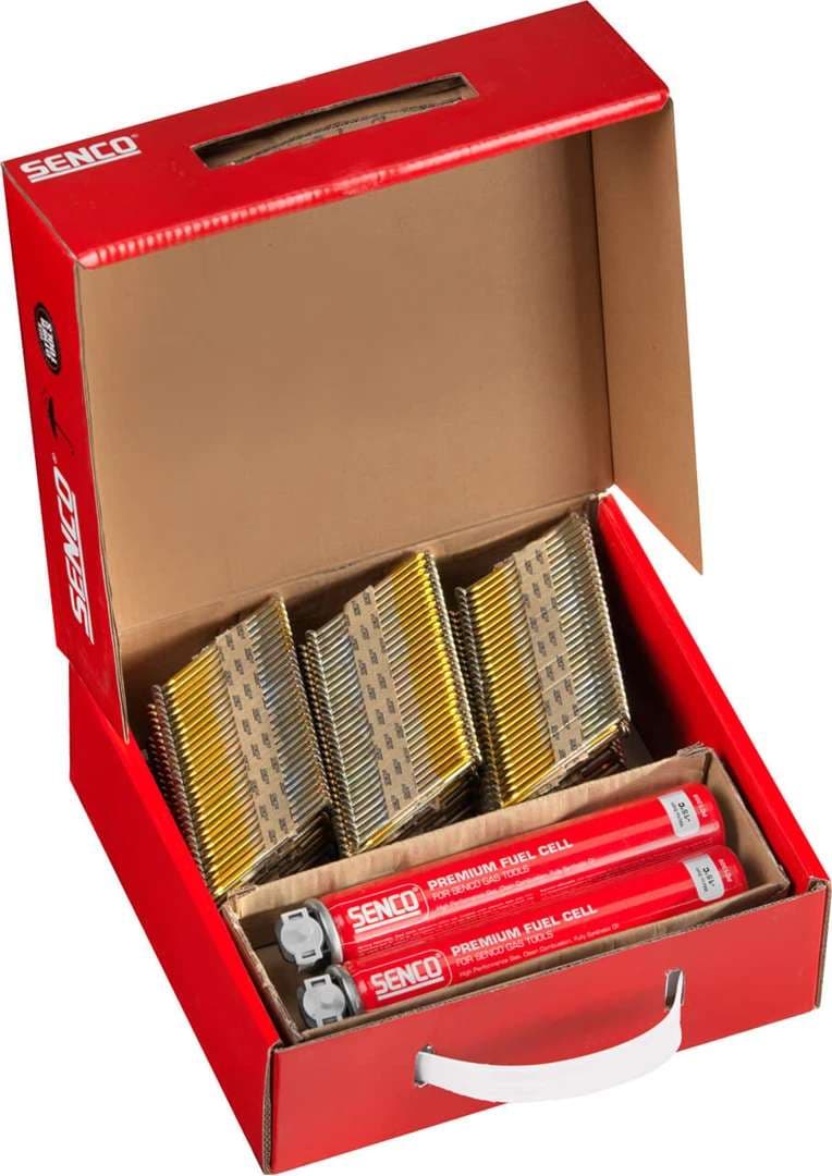 Senco GE55AXBKR-FCB Gas & Nail Pack 2.8 X 65Mm Ring 12 Micron Class 2 Box 3300