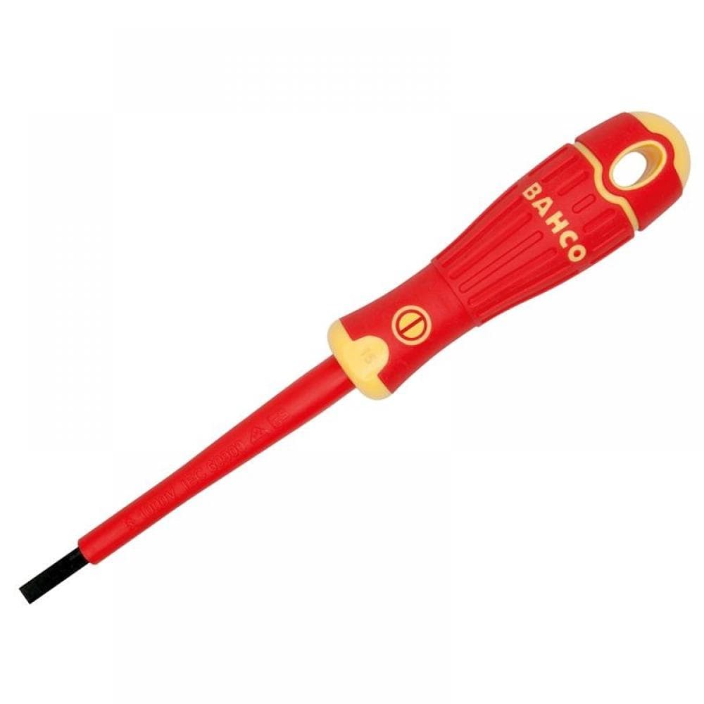 Bahco B196.080.175 fit Insulated Slotted Screwdriver 8.0 X 175Mm