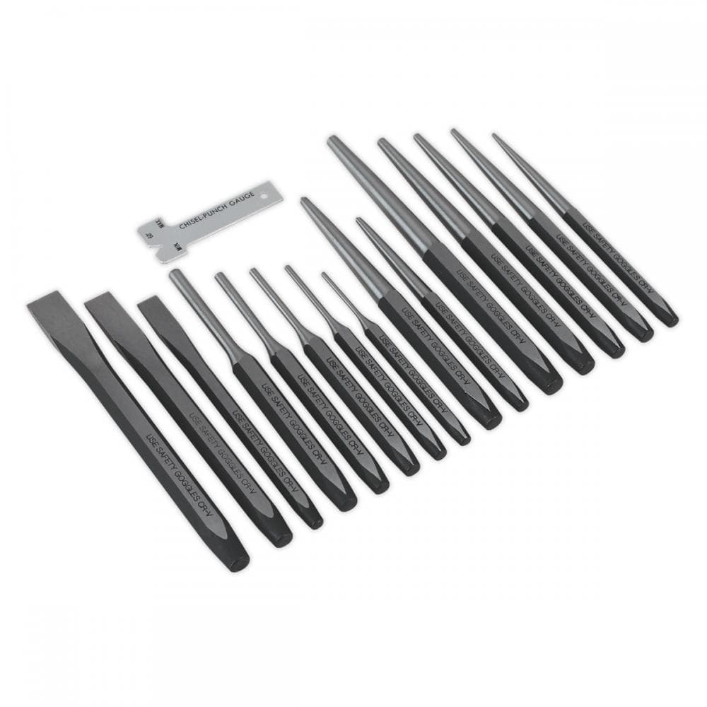 Sealey AK9216 Punch & Chisel Set 16Pc