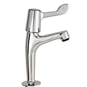 Mv Chrome High Neck Tap 95Mm Straight Lever (Pr) L3K