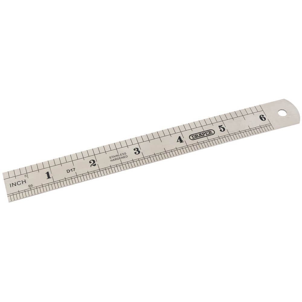 Draper 59633 Steel Rule 150Mm/6in each