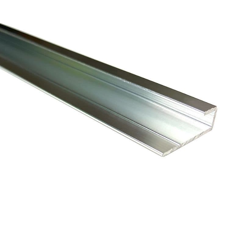 Compact Composite Wall Panel 4mm End Cap - 2450mm Polished Silver