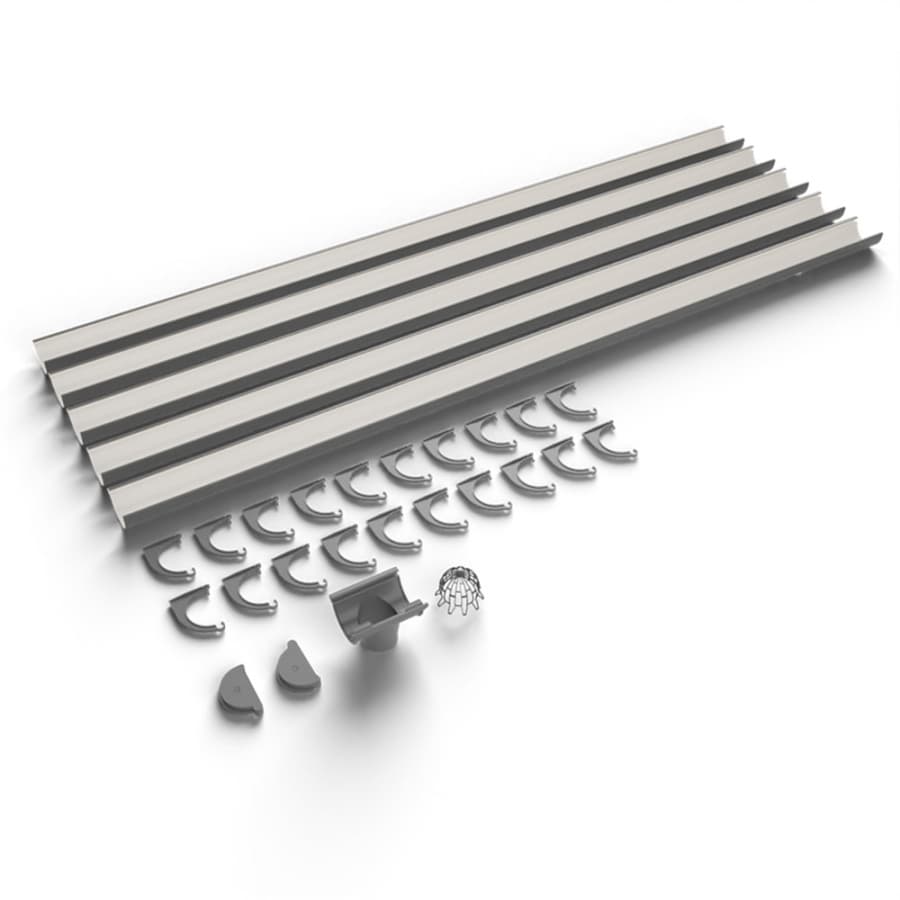Galeco PVC Half Round Gutter Kit Grey - 150mm