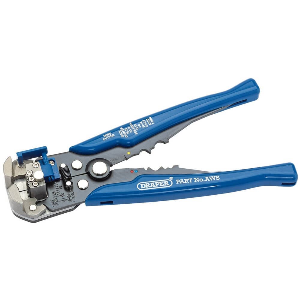 Draper 35385 Dual Action Automatic Wire Stripper/Crimper 210Mm each