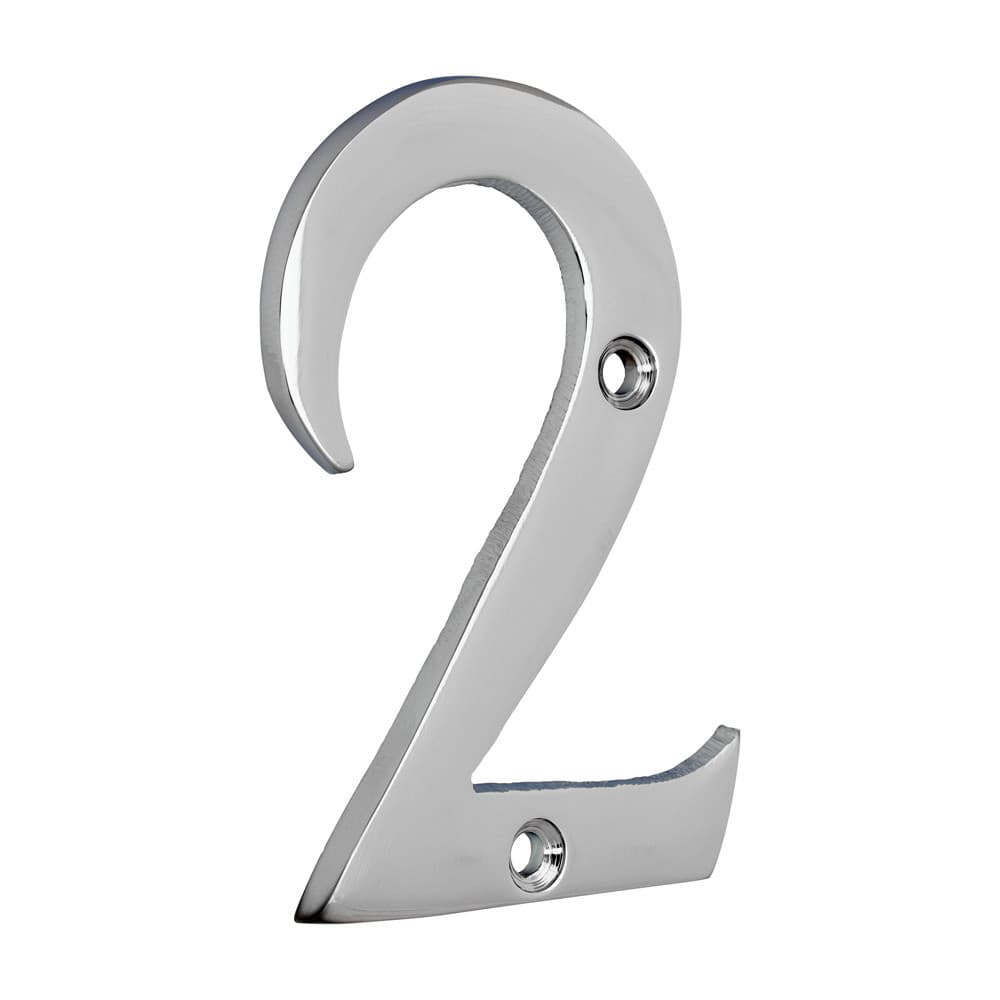 Timco Door Numeral 2 - Polished Chrome Bag 1 200081
