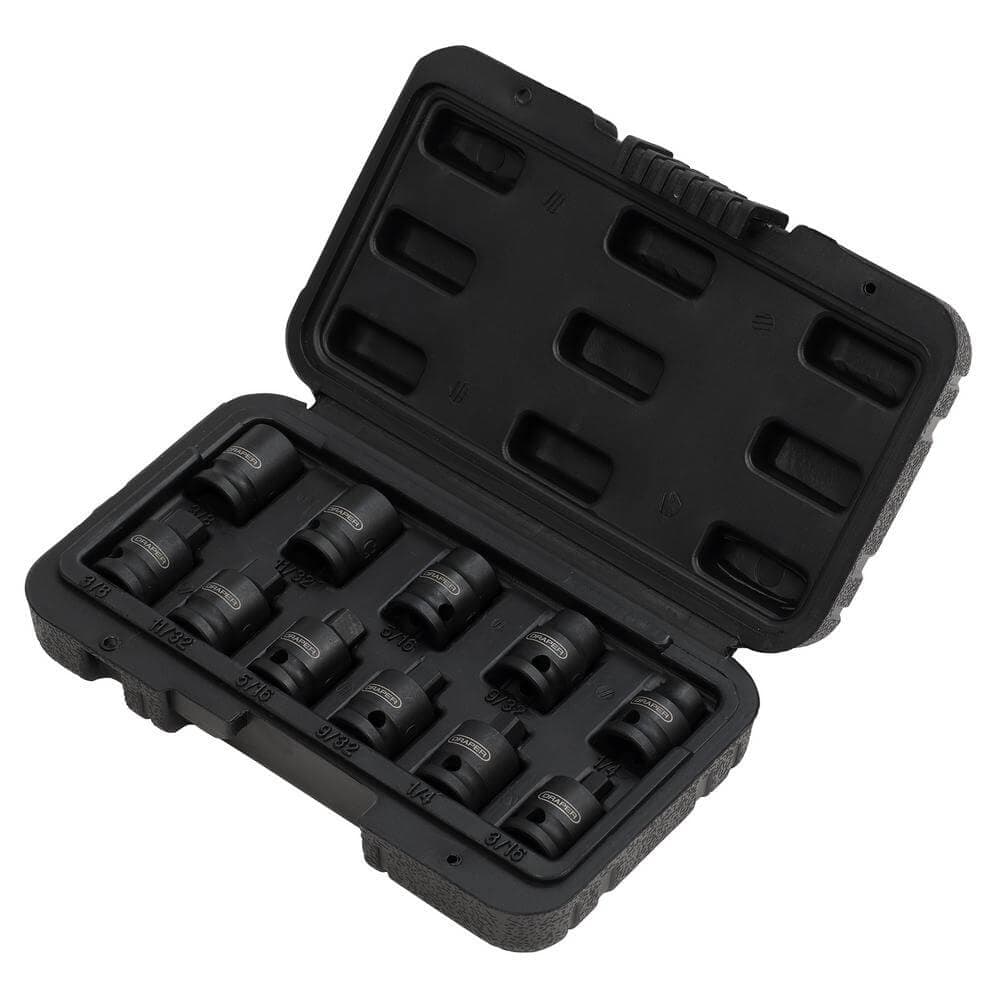 Impact Pipe Plug Socket Set 3/8in Sq. Dr. (11 Piece) 28193