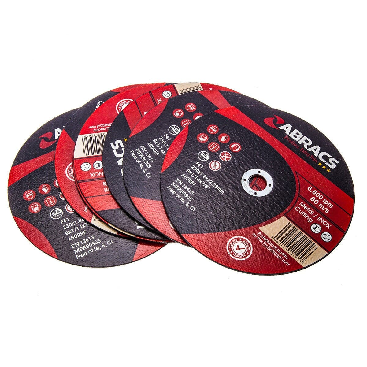Abracs Proflex Extra Thin Inox Cutting Disc 230Mm X 1.8Mm (10 Pack)