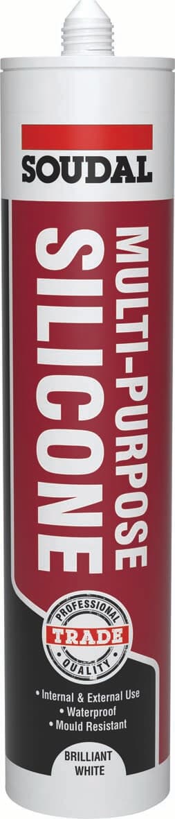 Soudal Multi-Purpose Silicone Brilliant White 270Ml 121643