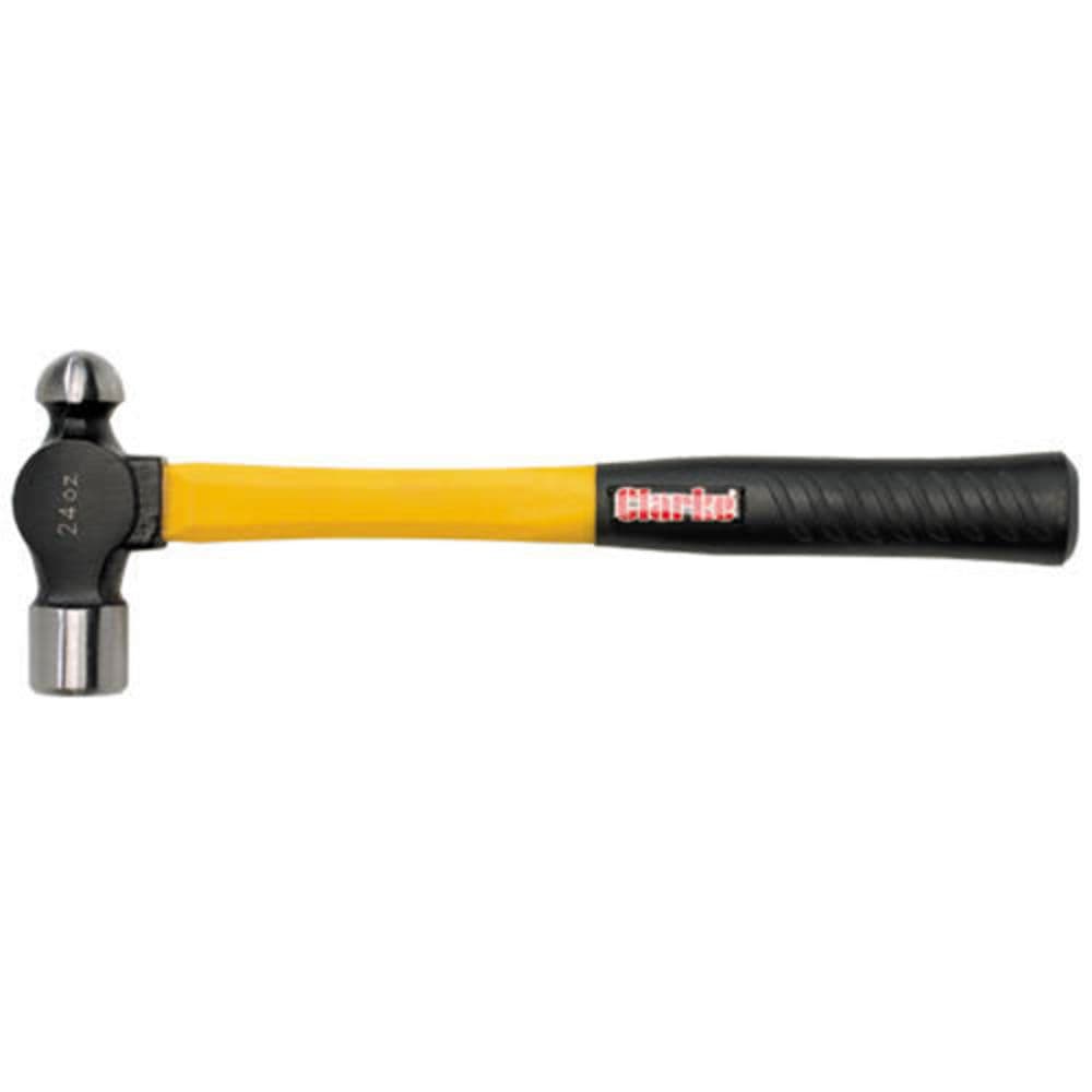 Clarke 1801508 Cht508 24Oz Fibreglass Handle Ball Pein Hammer