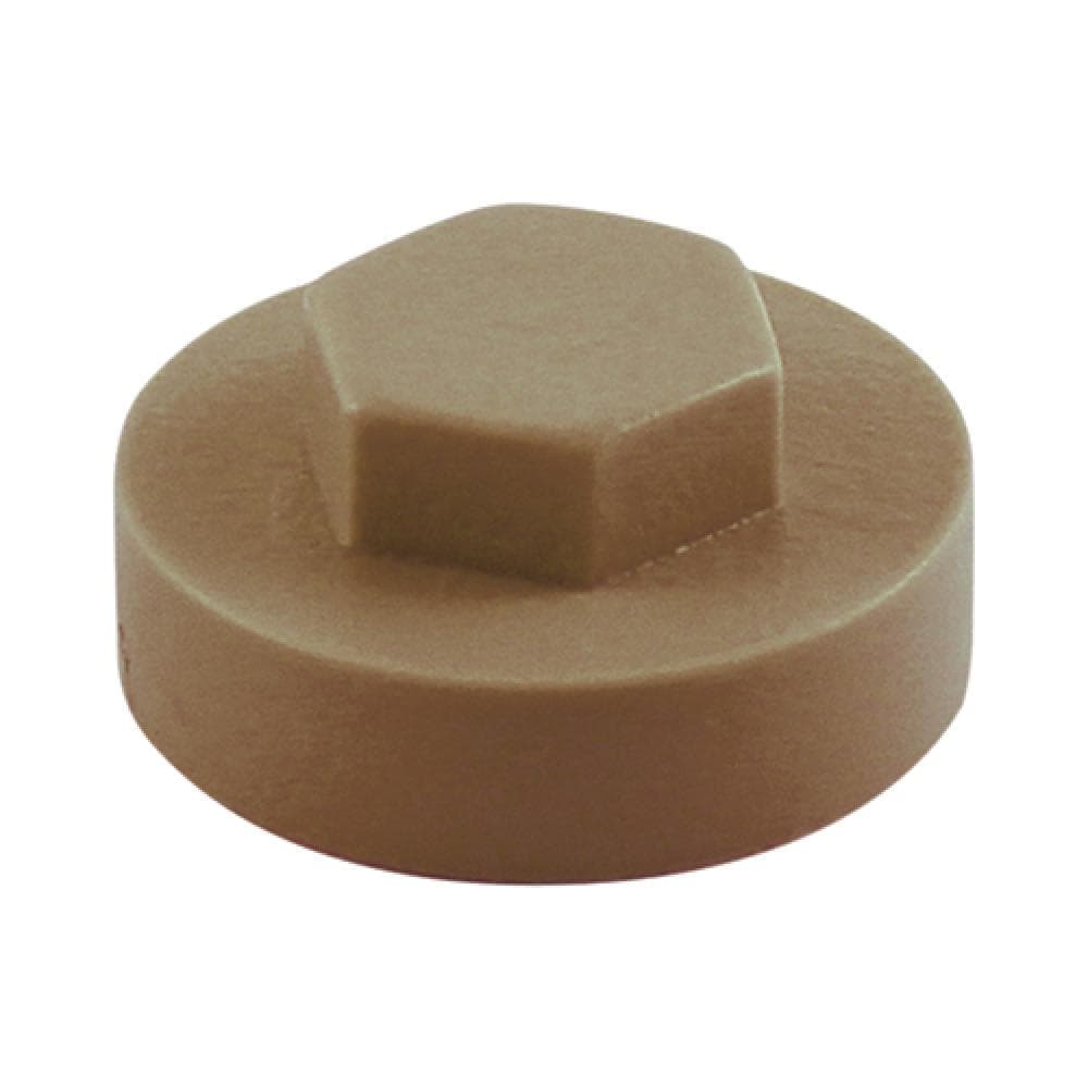 Timco 1918B25CAP Hex Head Cover Caps - Merlin Grey 19Mm