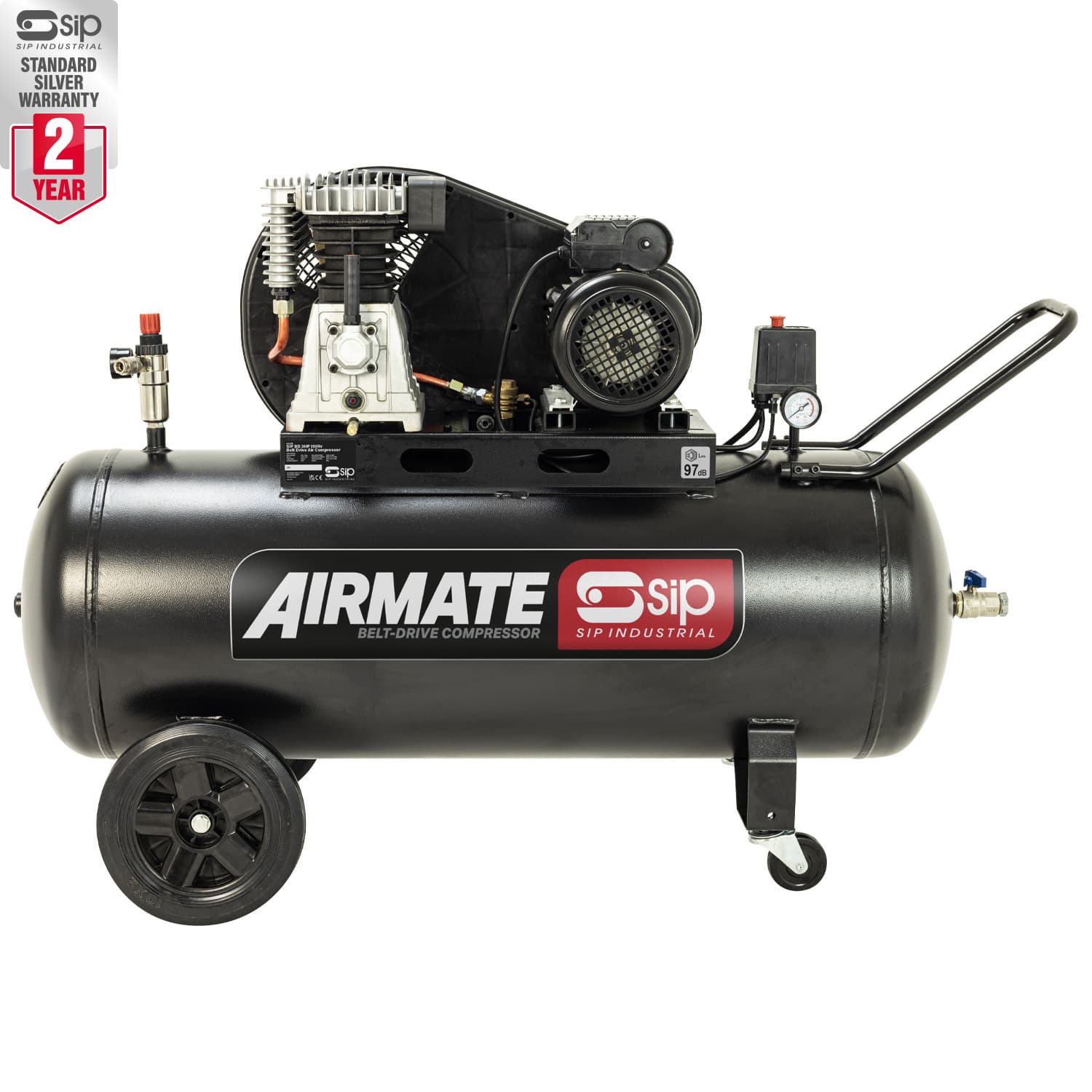 Sip 06476 Bd 3Hp 150Ltr Belt Drive Compressor