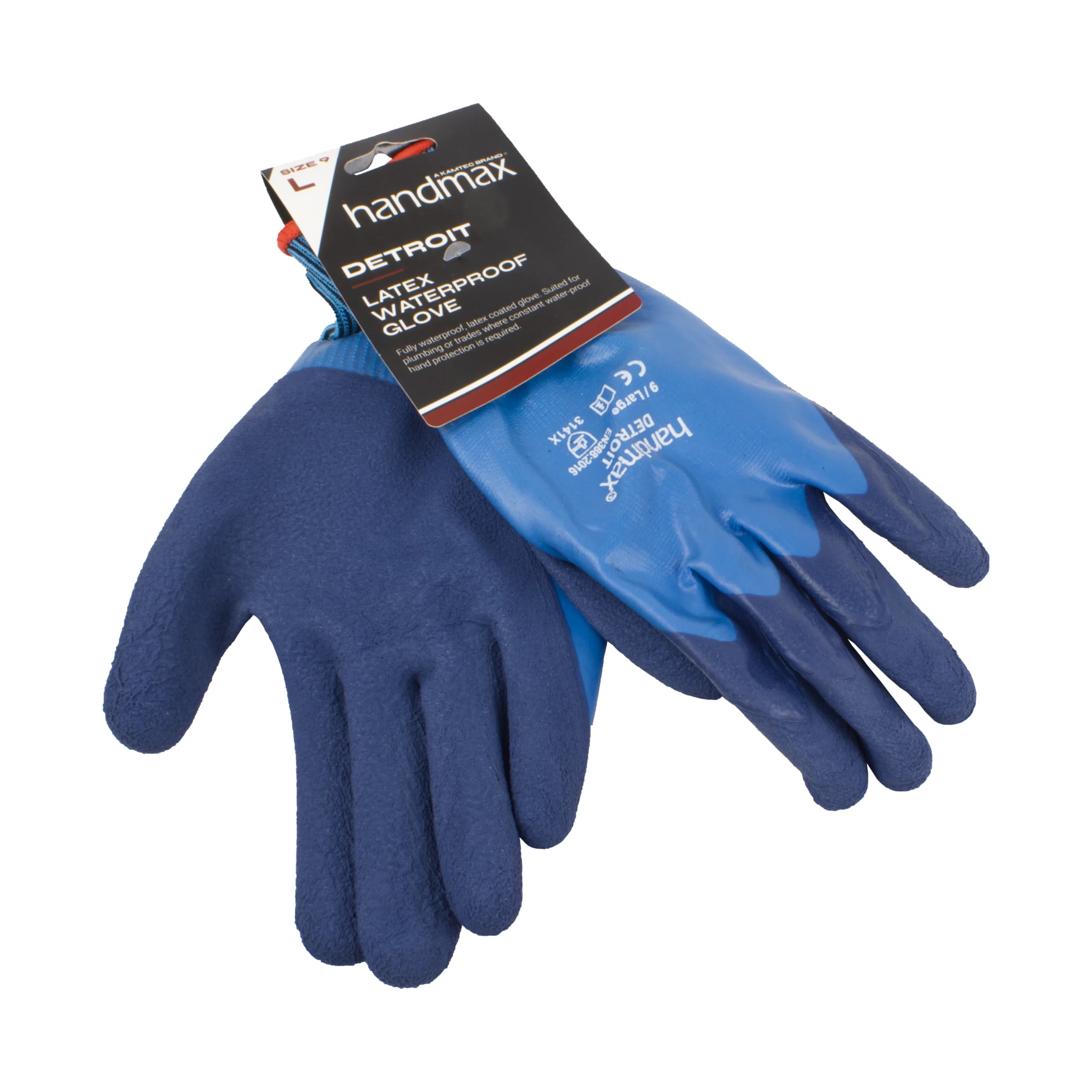 Handmax Detroit Waterproof Latex Gloves - L