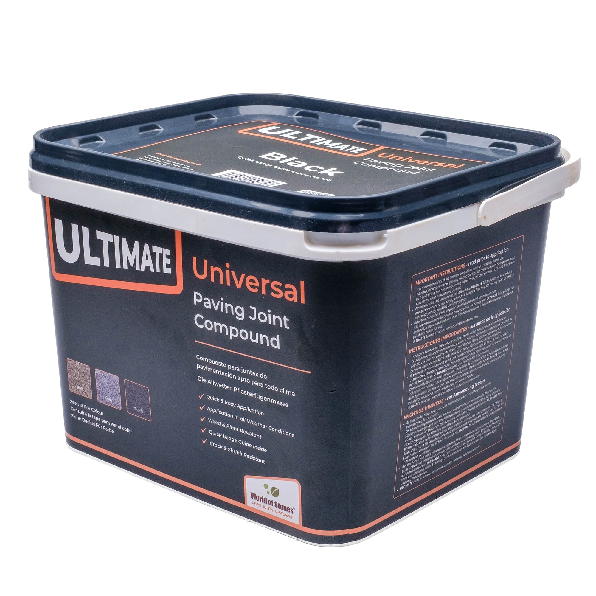 Global Stone Ultimate Black Paving Jointing Compound 12.5kg