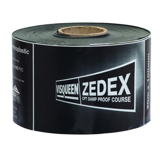 Visqueen Black Copolymer Thermoplastic Damp Proof Course , Size: 150mm x 20m