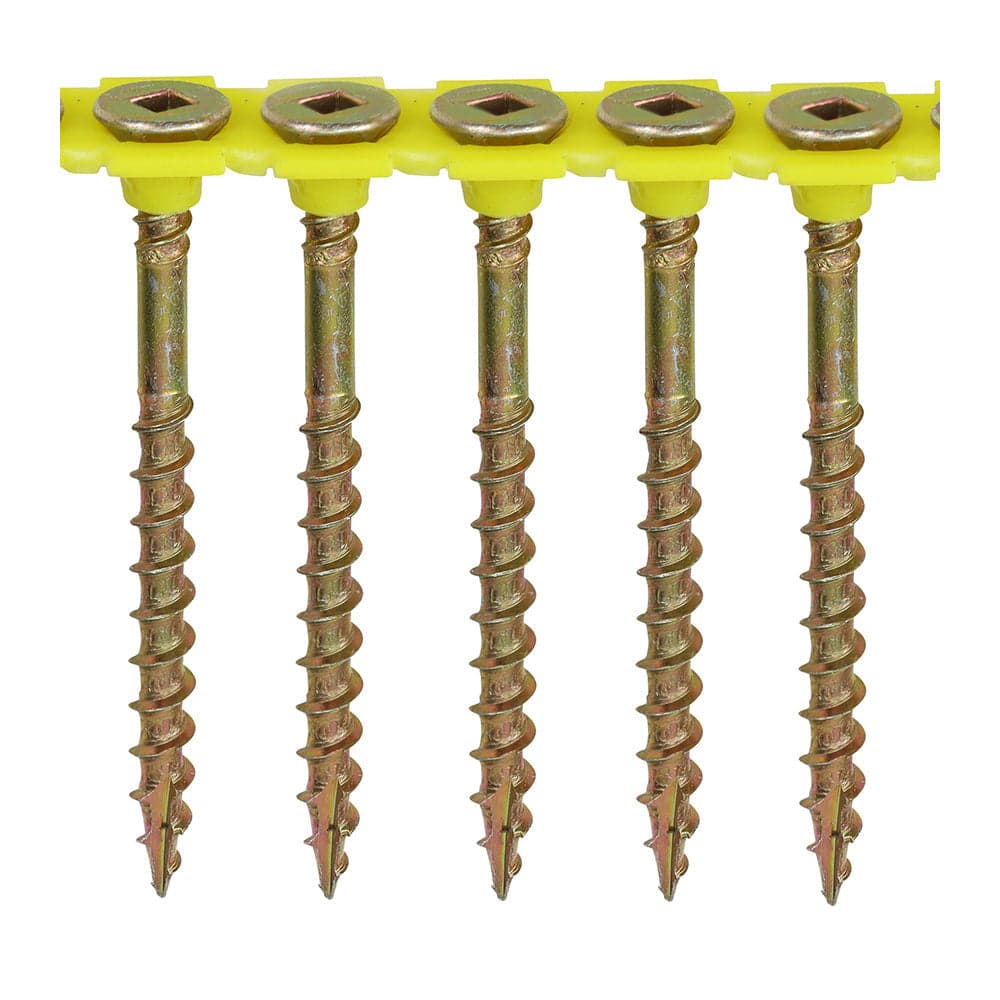 TIMCO Collated Flooring Screws – SQ – Countersunk – Yellow