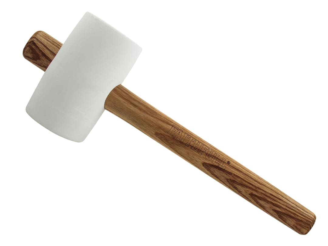 Faithfull FSC White Rubber Mallet 24oz FAIRMWF24FSC