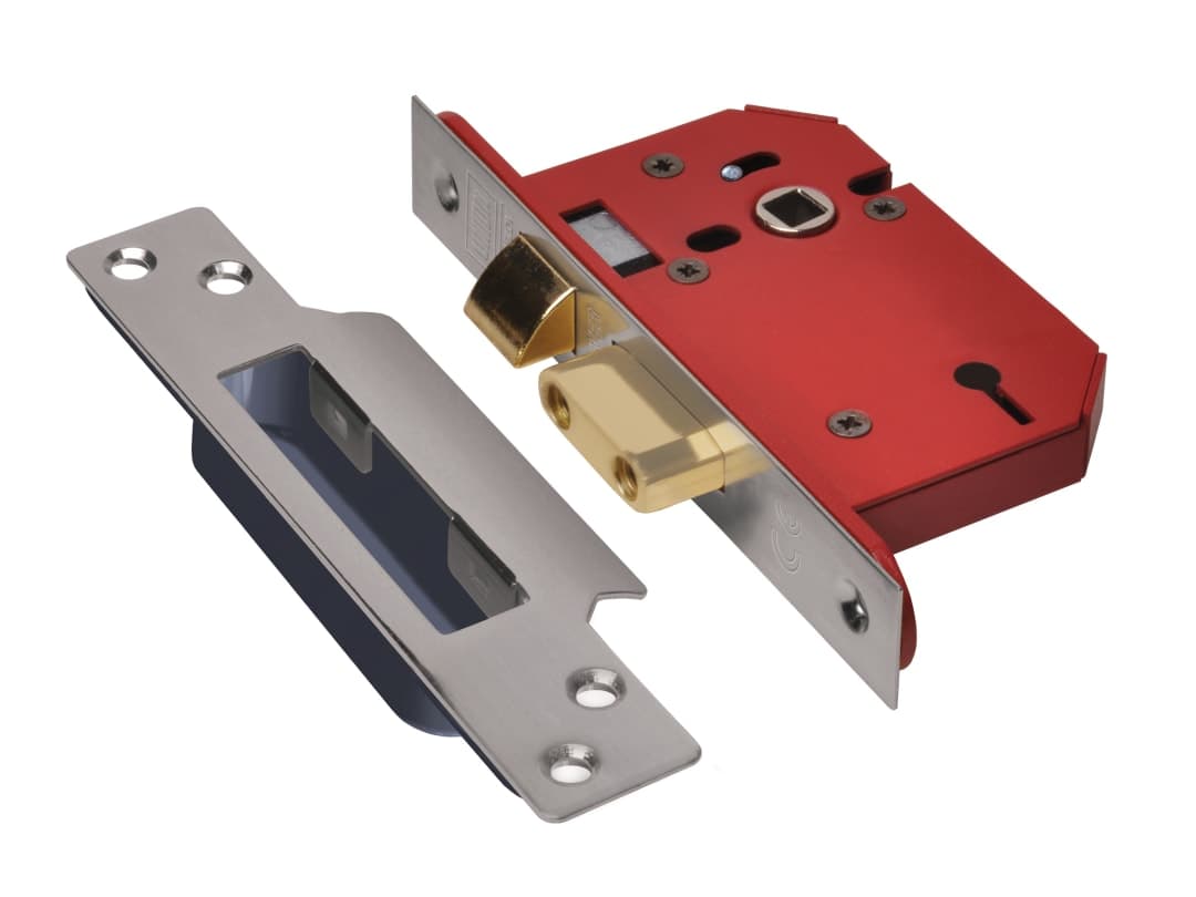 UNION StrongBOLT 2203S 3 Lever Mortice Sashlock Stainless Steel 81mm 3in Visi Y2203S-SS-3.0