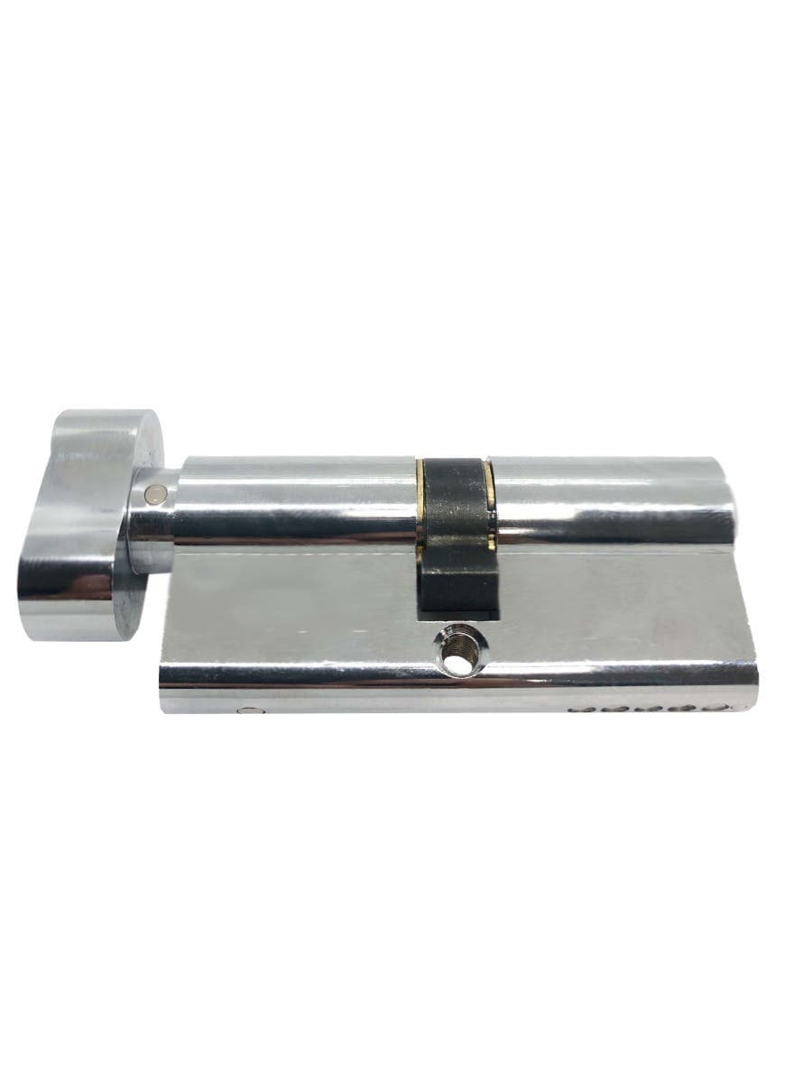 Euro Thumb Lock Cylinder - 35x35mm - Nickel - Security Solutions