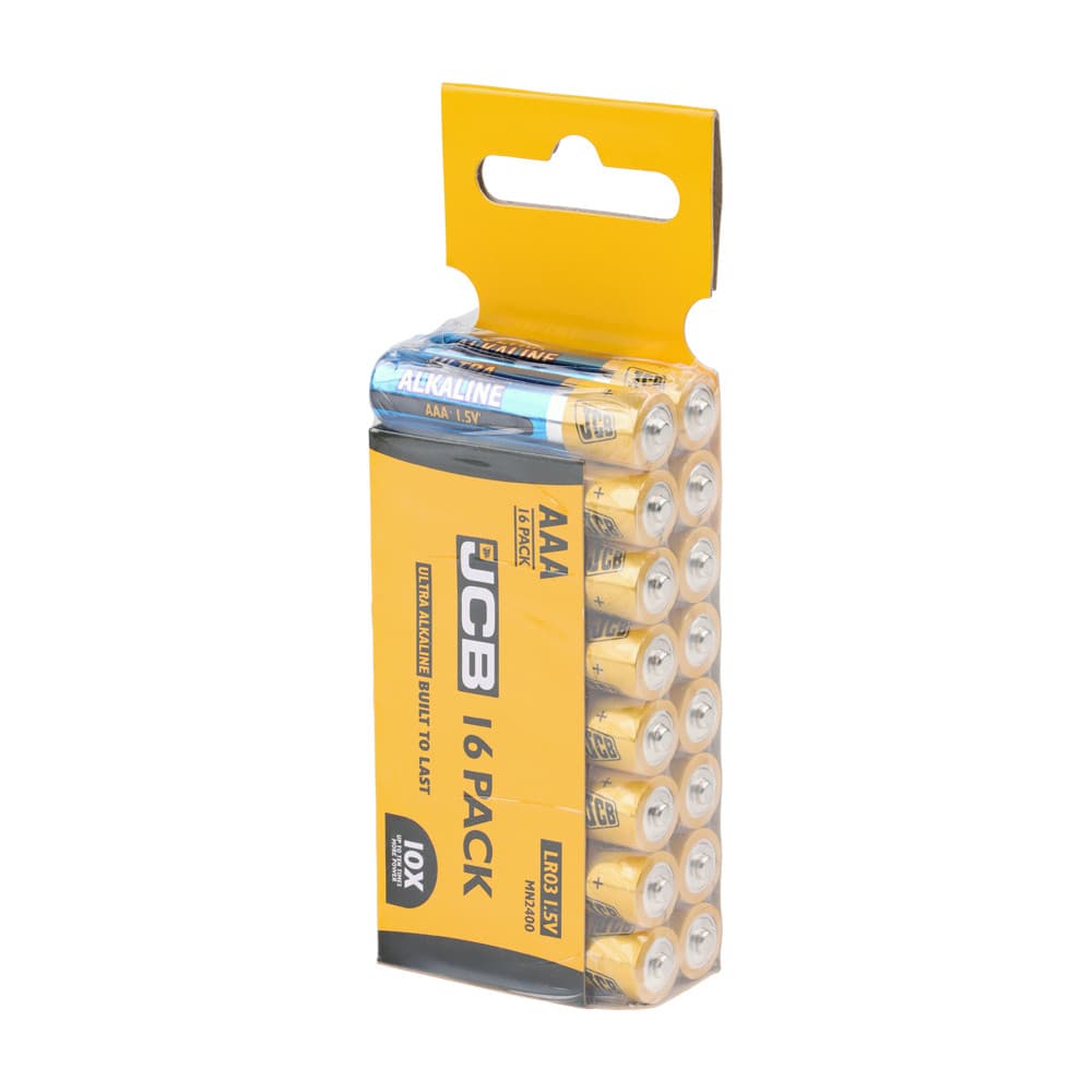 Jcb Ultra Alkaline Batteries Trade Pack Pack 16 S8809