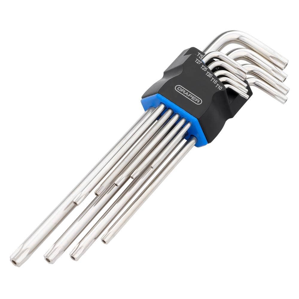 Draper Tx-Star® Extra Long Arm Security Key Set (9 Piece) Pk 1 12813