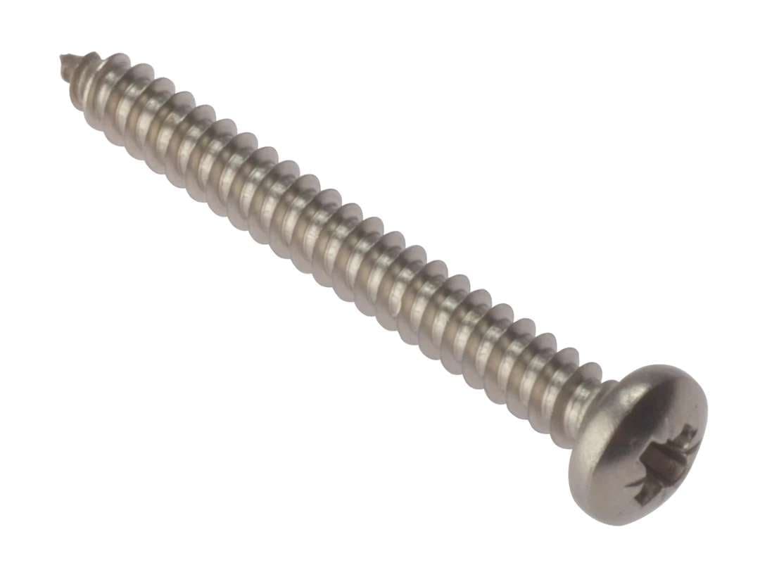 Fandf STPP128SS Self Tapping Screw - Pan Head - A2 Stainless Steel 1/2in X 8 (Box Of 100)