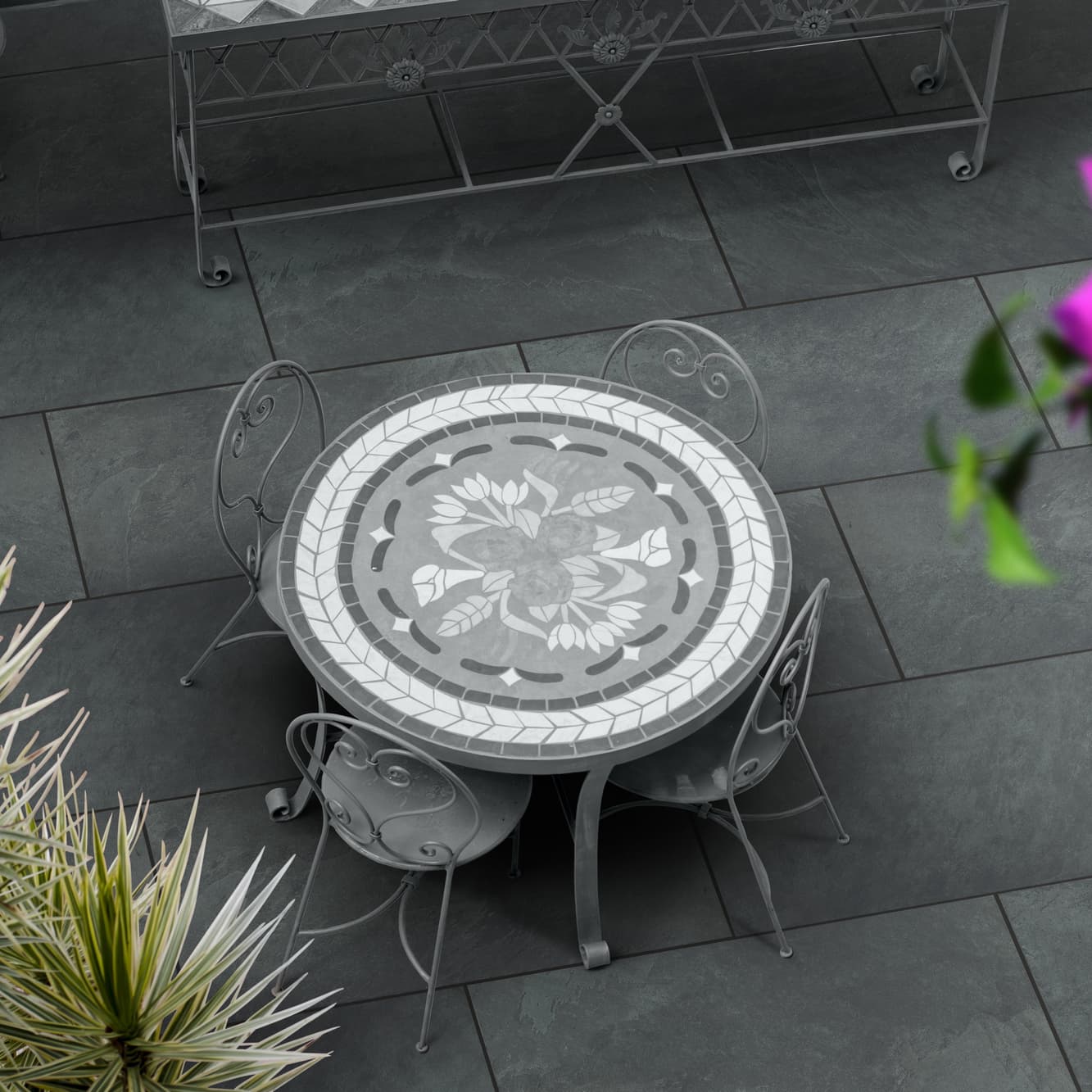 Global Stone Black Porcelain Paving Station, 600x900x20mm